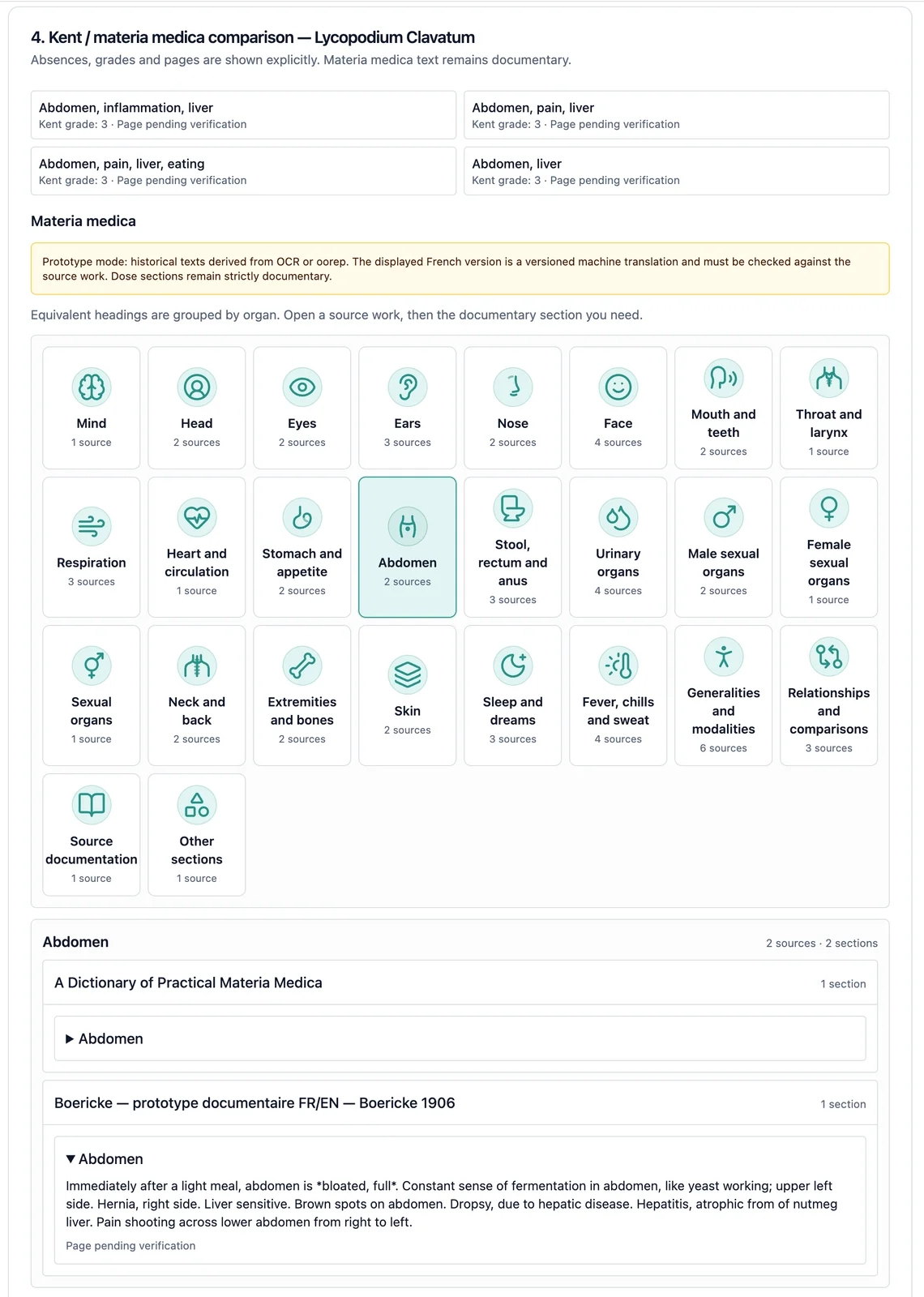 Comparing homeopathic sources in Homeoeutics